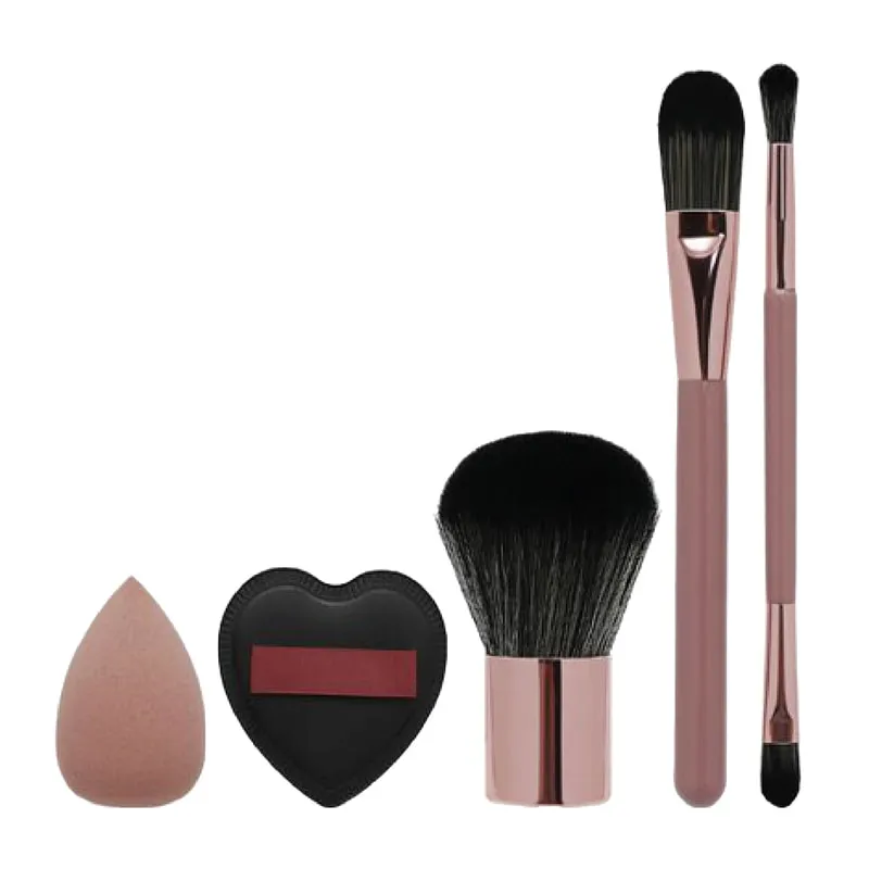 Makeup Brush Set In Black Shade