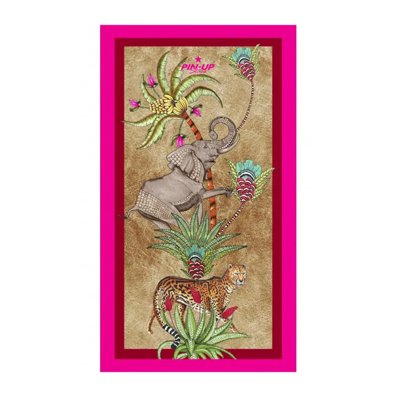 Maxi Double Face Safari & Optical Beach Towel