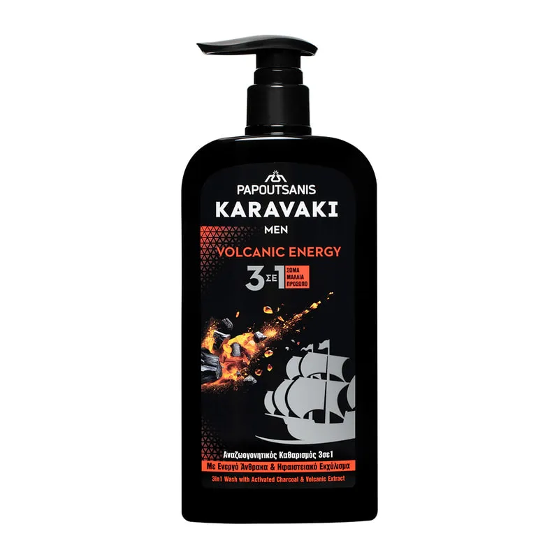 Men 3In1 Shower Gel Volcanic Energy