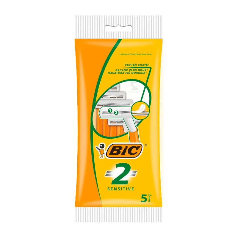 Men's Disposable Razors 2 Sensitive 5pcs