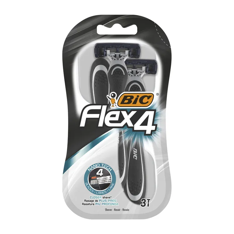Men's Disposable Razors  Flex 4 3pcs
