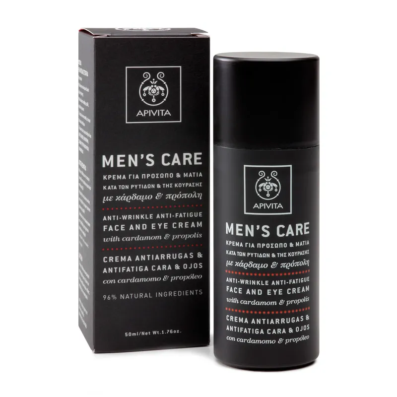 Mens Care Face and Eye Cream with Cardamom & Propolis