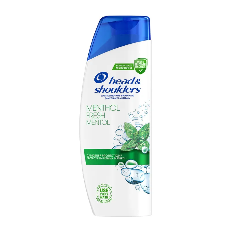 Menthol Fresh Αντιπιτυριδικό Σαμπουάν Έως Και 100% Μαλλιά Χωρίς Πιτυρίδα