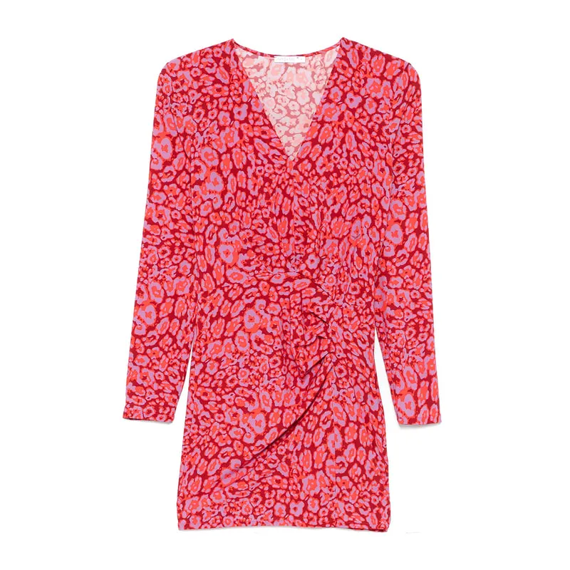Mini dress with pattern