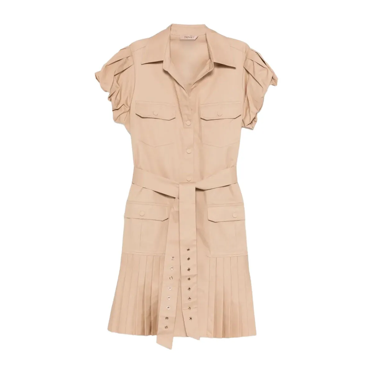 Women's pleated mini dress