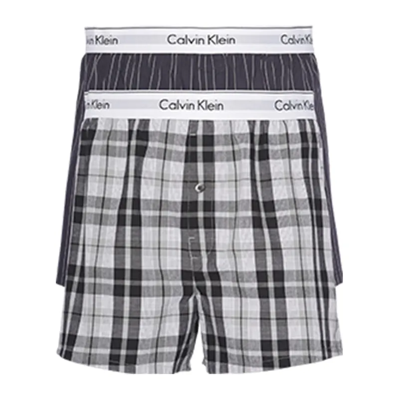 Modern cotton στενή γραμμή μπόξερ 2 pack