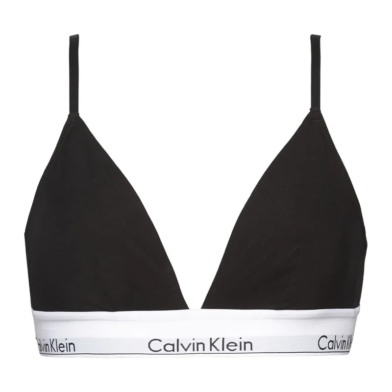 Modern cotton triangle unlined bra