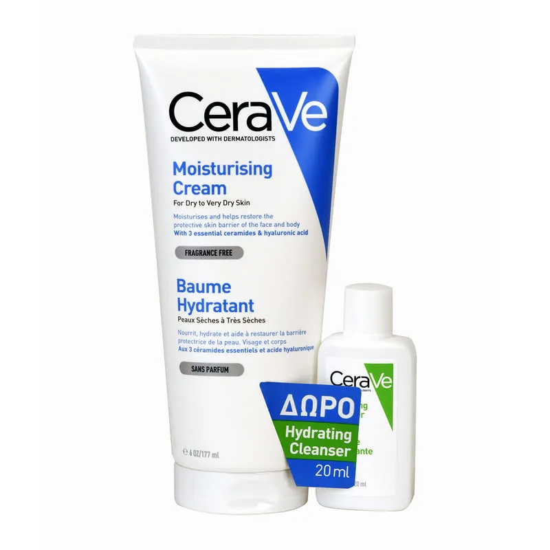 Moisturising Cream With Gift Hydrating Cleanser