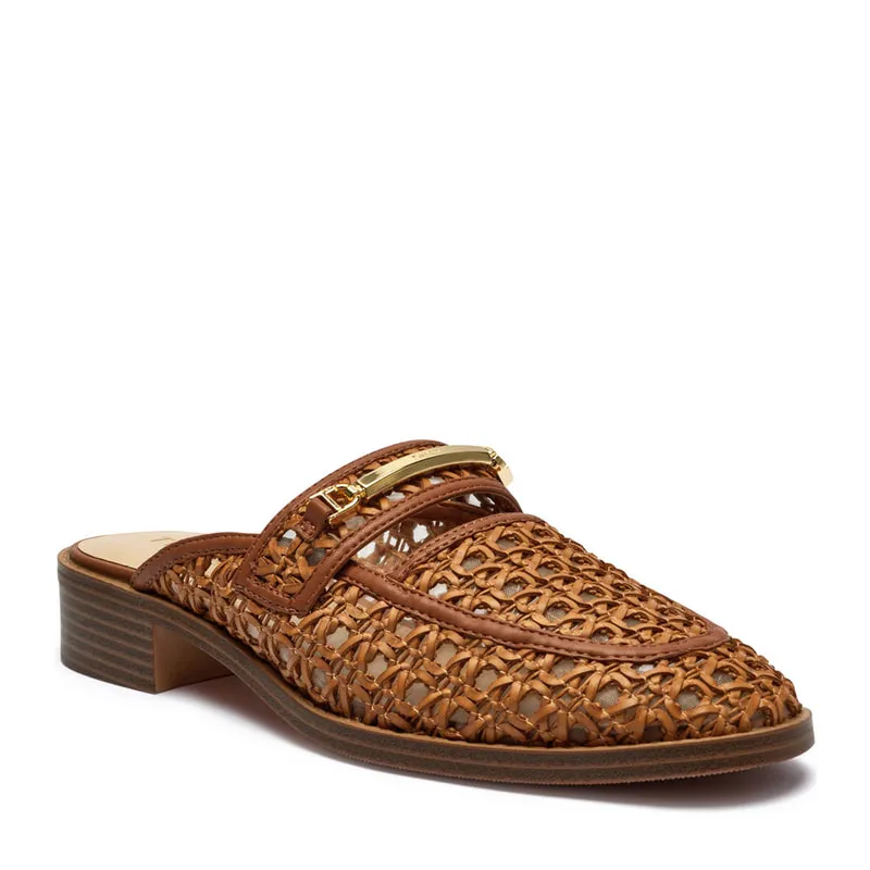 Mules with gold detail