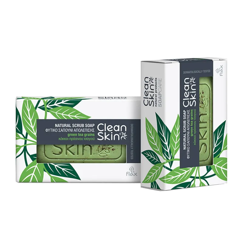 Natural Antiseptic Soap With Green Tea Grains