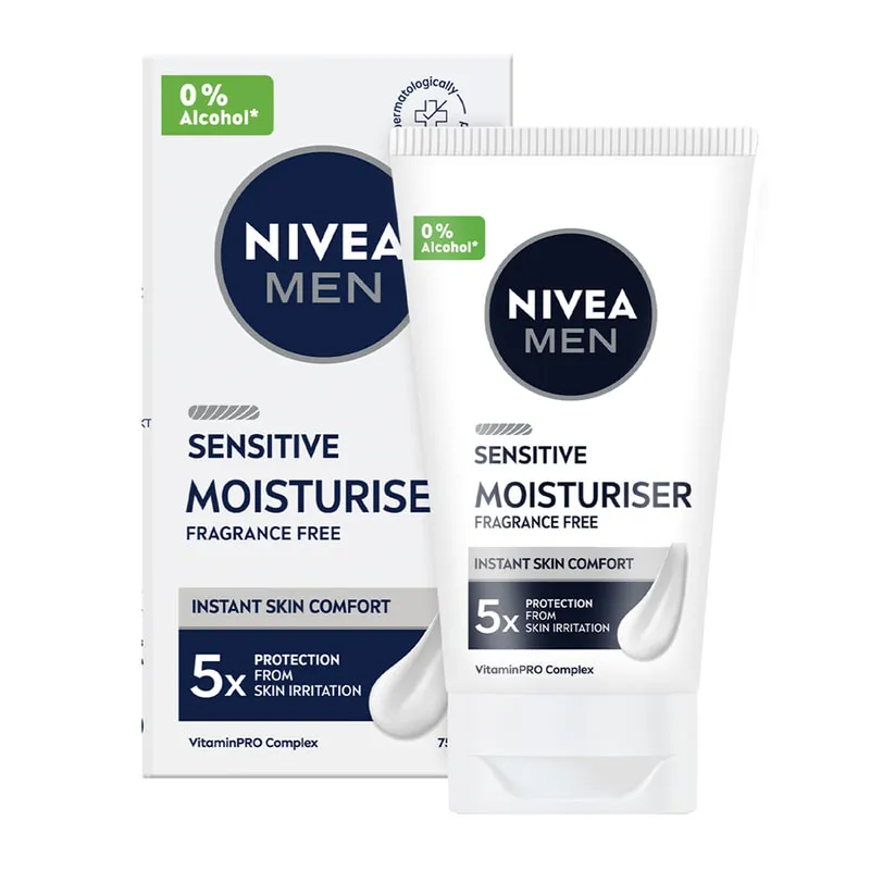 Nivea Men Sensitive Moisturiser Fragrance Free