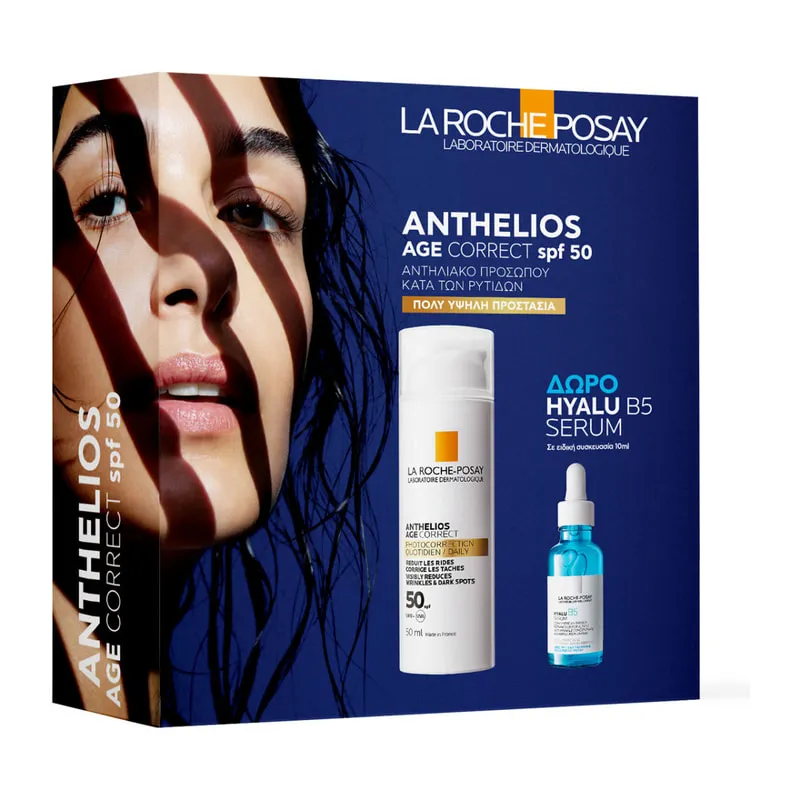 Αnthelios Age Correct Spf50 & Gift Hyalu B5 Serum