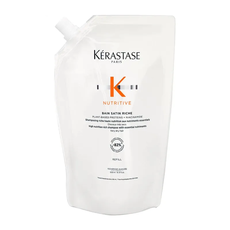 Nutritive Refill Shampoo Bain Satin Riche for Dry Hair