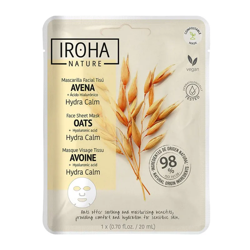 Oats Hydra Calm Soothing Face Tissue Mask Compostable