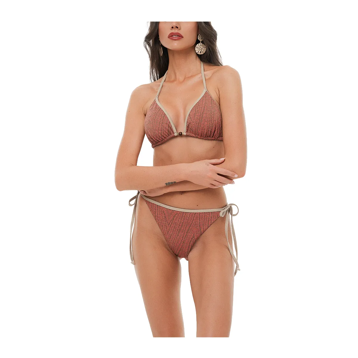 On the rocks brazilian tie side bikini slip