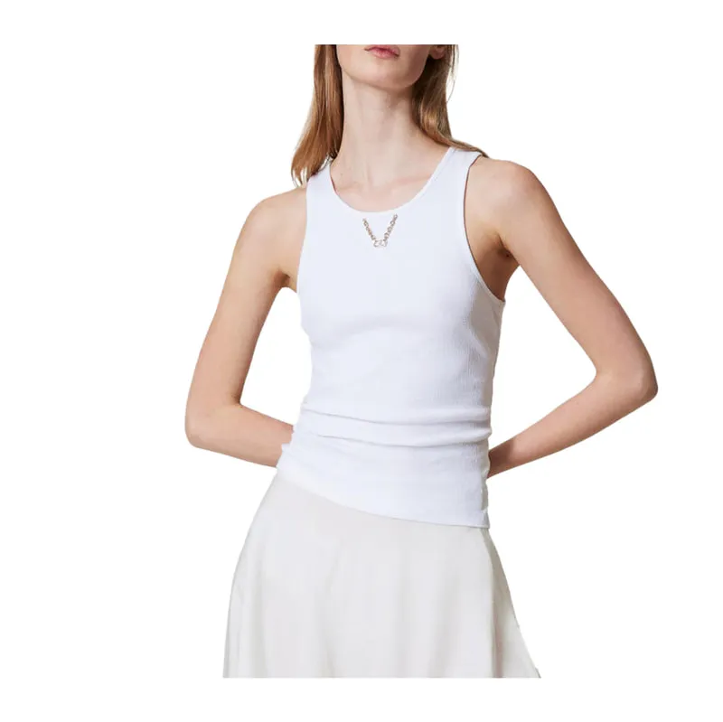 Oval T Chain Top