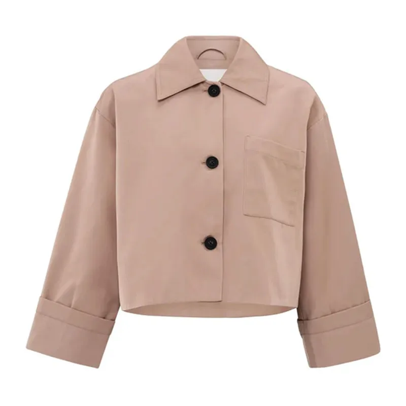 Womens short oversized jacket