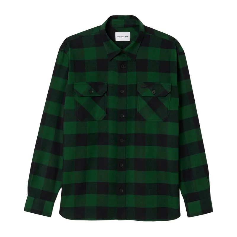 Men's oversized plaid shirt