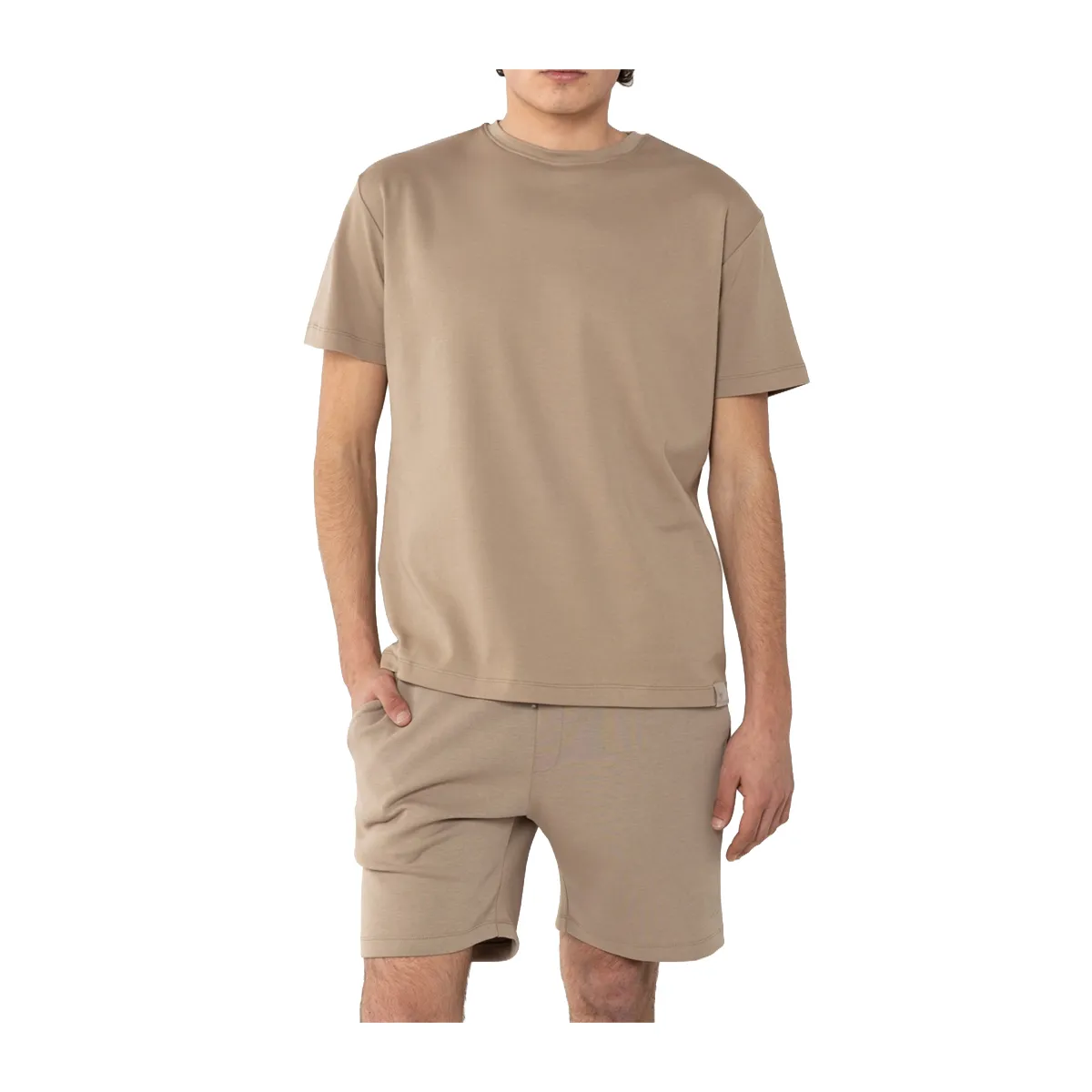 Oversized short-sleeved blouse