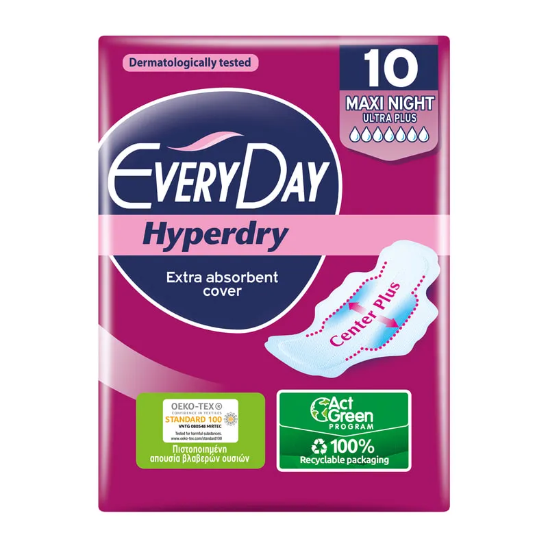 Pads Hyperdry Maxi Night Ultra Plus