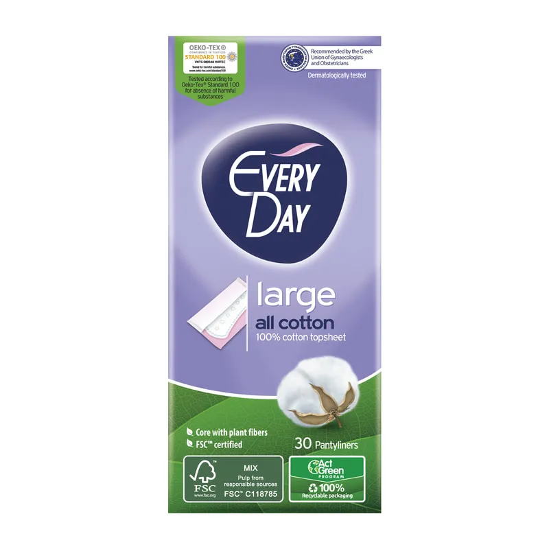 Pantyliners All Cotton Large