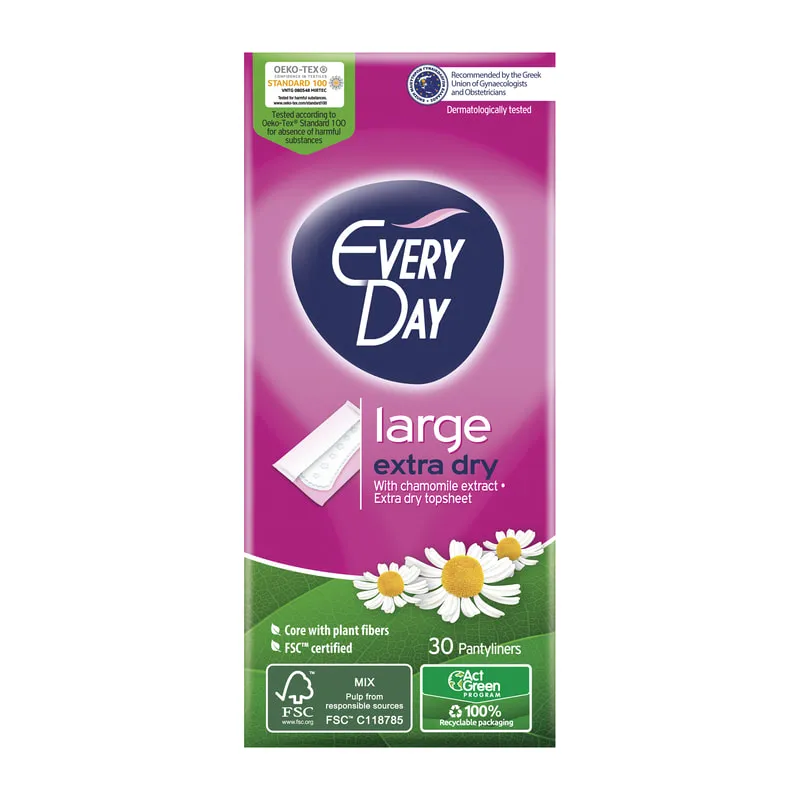 Pantyliners Extra Dry Large