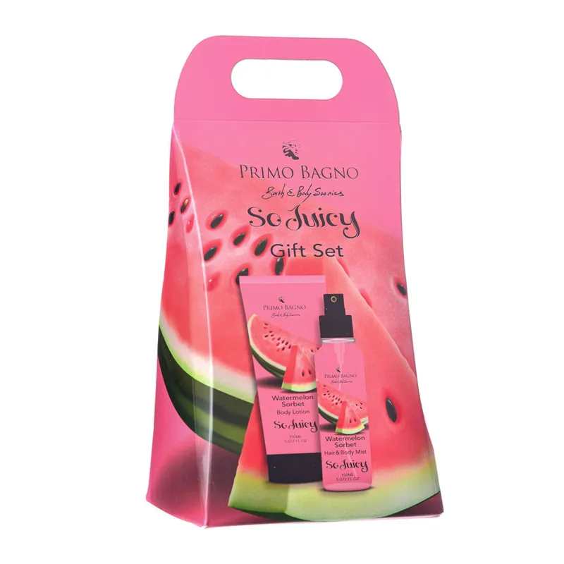Paper Bag Watermelon With Body Lotion & Body Mist