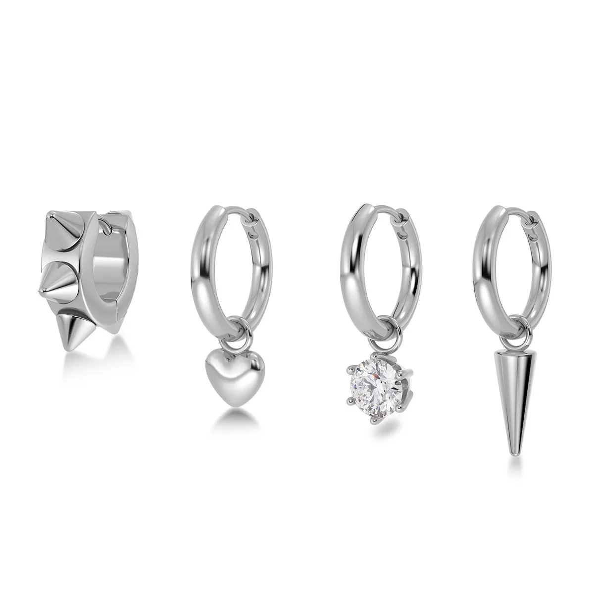 Women's Peak One Heart earrings