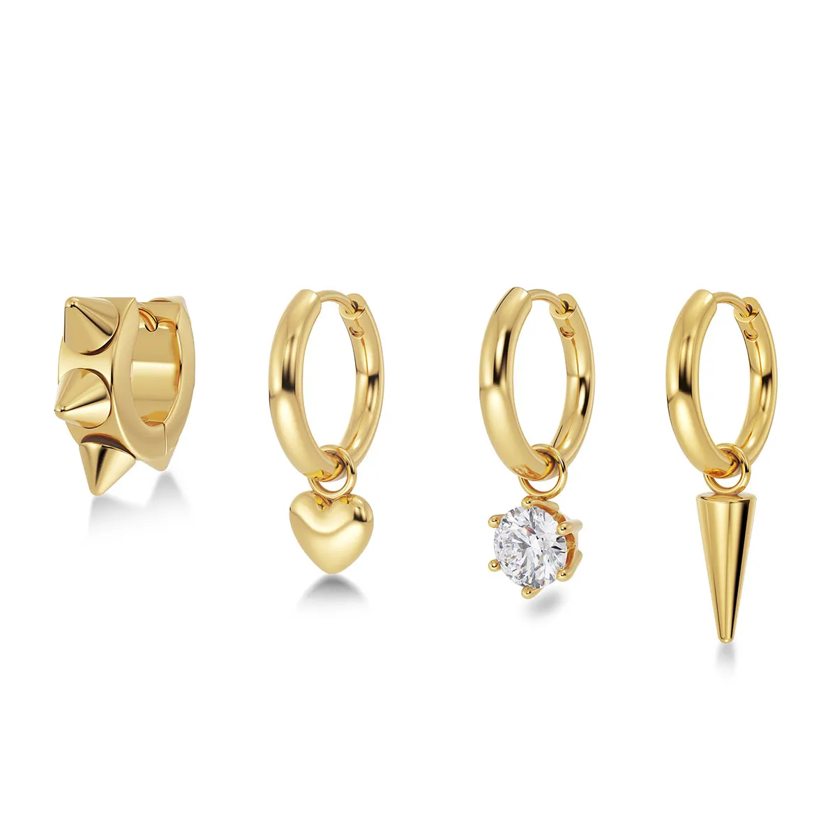 Women's Peak One Heart earrings