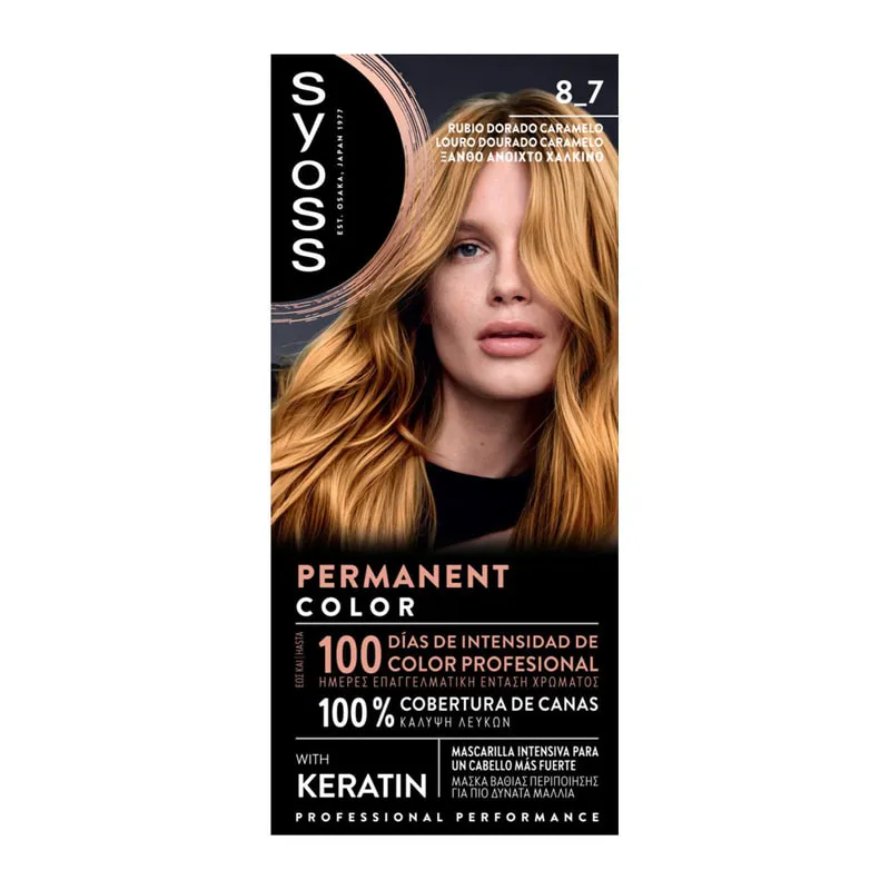 Permanent Color 8-7 Golden Caramel Blond