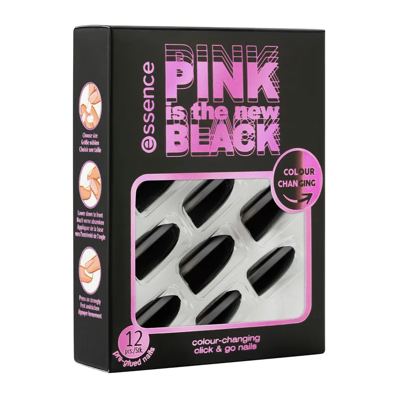 Pink Is The New Black Colour-Changing Click & Go Nails