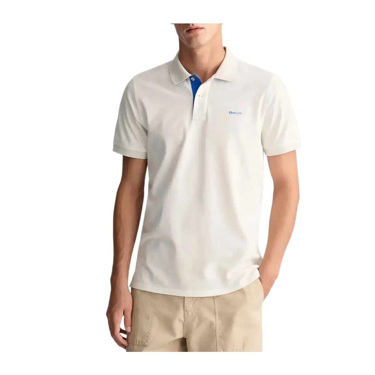Contrast Piqu? Polo Shirt