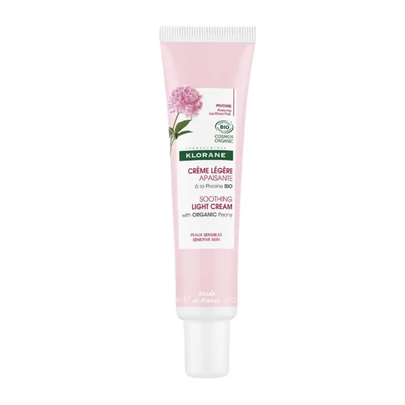 Pivoine Fine Fluid Soothing Cream for Sensitive Skin with ORGANIC Peony