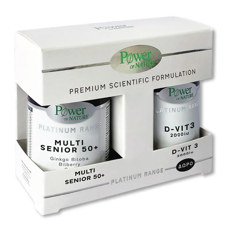 Platinum - Multi Senior 50+ 30s Tabs + Δωρο D-Vit3 2000iu 20s Tabs