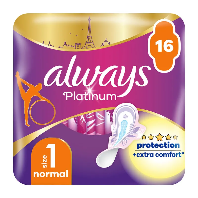 Platinum Sanitary Towels Wings Ultra Normal Plus
