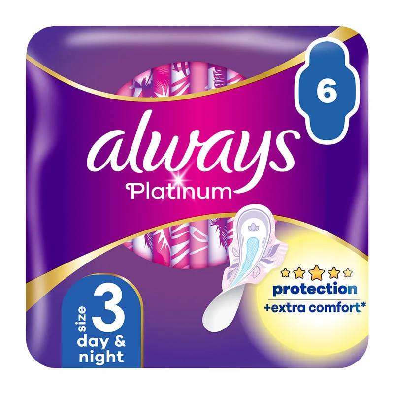 Platinum Ultra Night Sanitary Pads With Wings