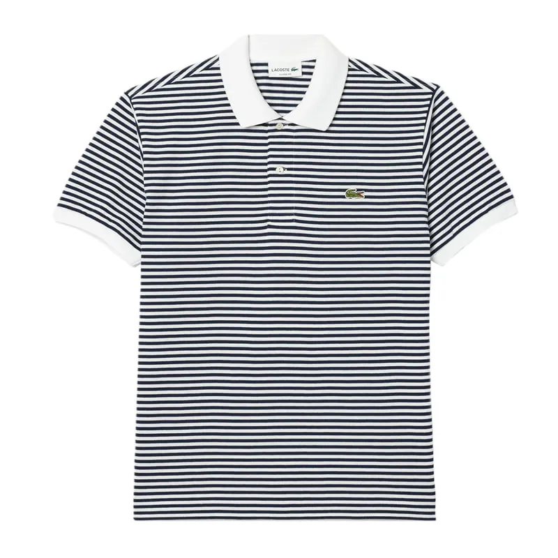 Mens striped polo shirt