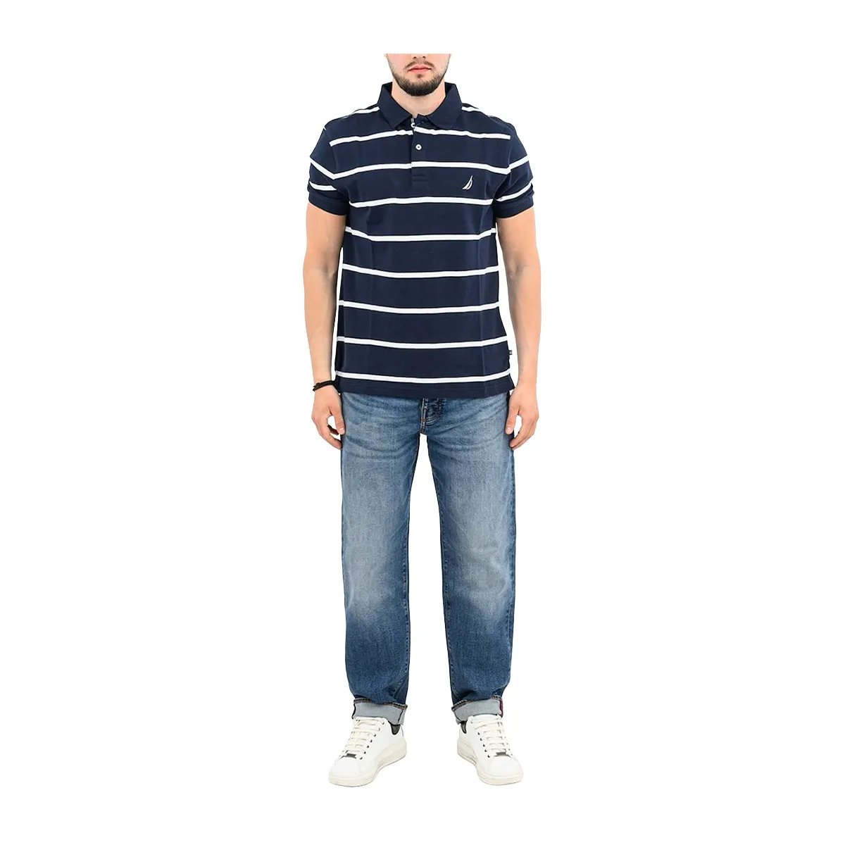 Short-sleeved polo shirt