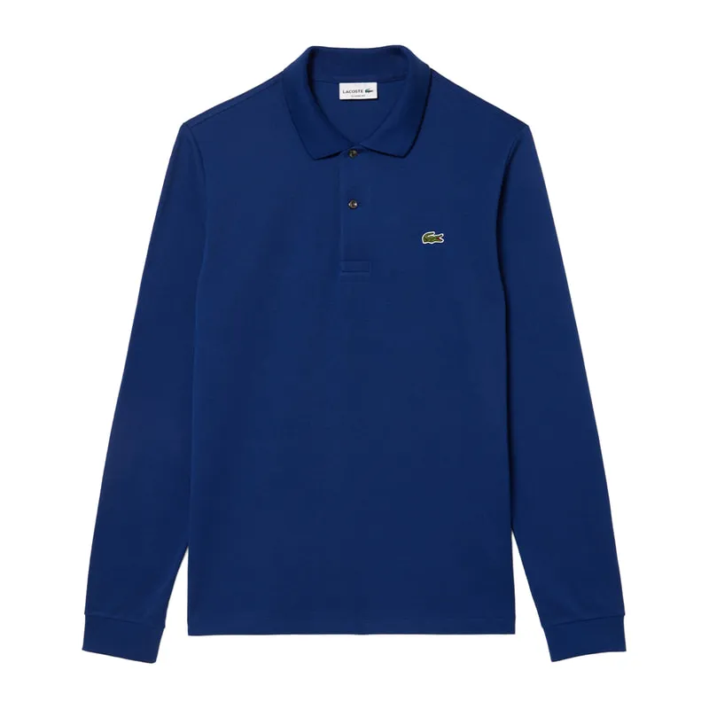 Men's long-sleeved polo shirt