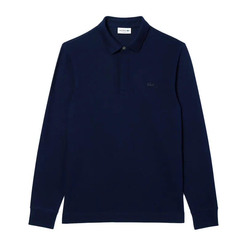 Mens long-sleeved polo shirt