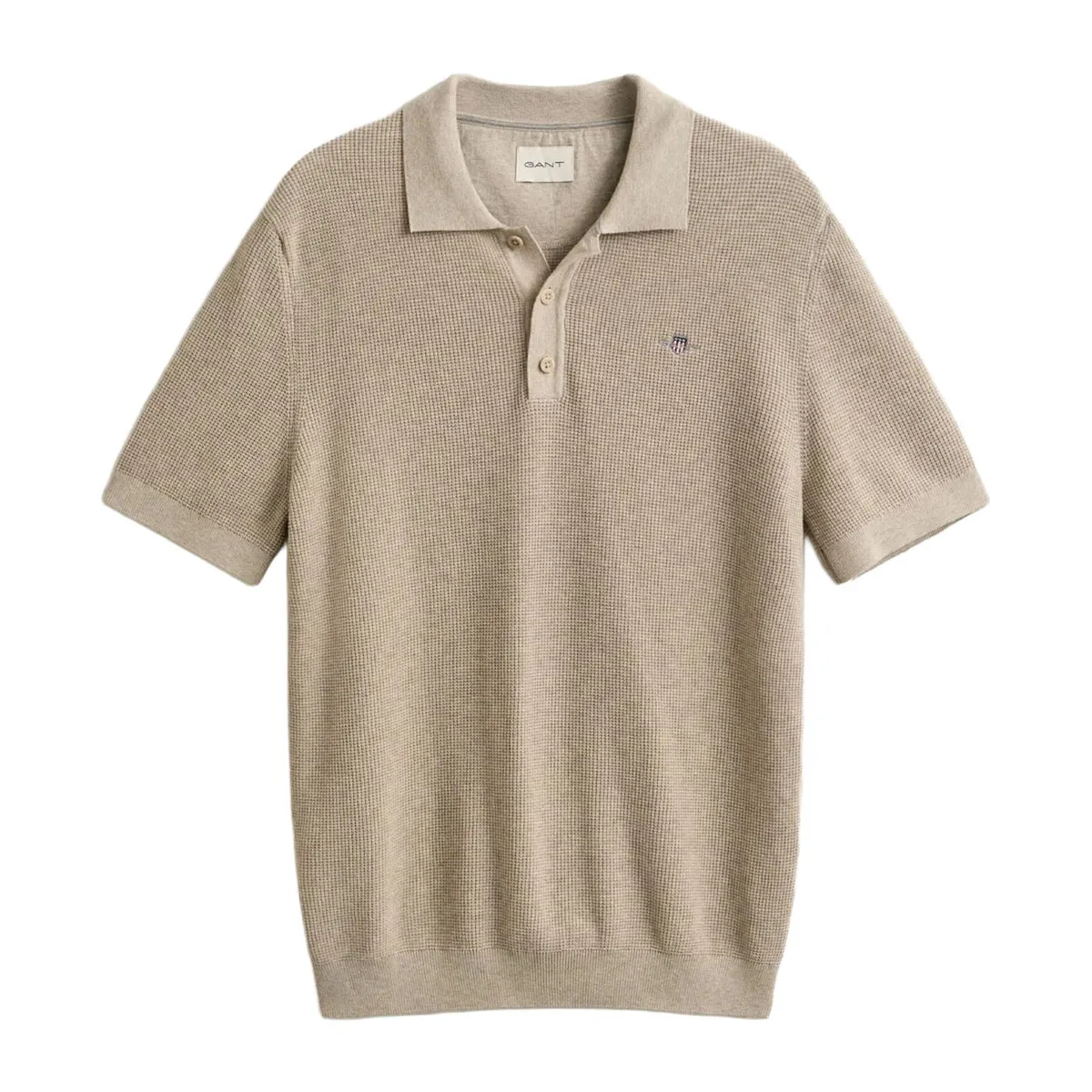 Men's knit pique polo shirt