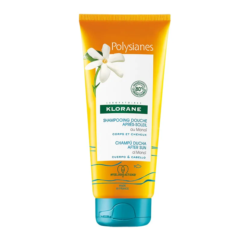 Polysianes Gel Shower for Body and Hair, with Monoi