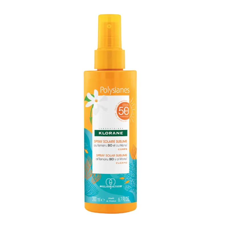 Polysianes Αντηλιακό Σπρέι Σώματος SPF50 με Βιολογικό Tamanu & Monoi - Limited Edition συσκευασία