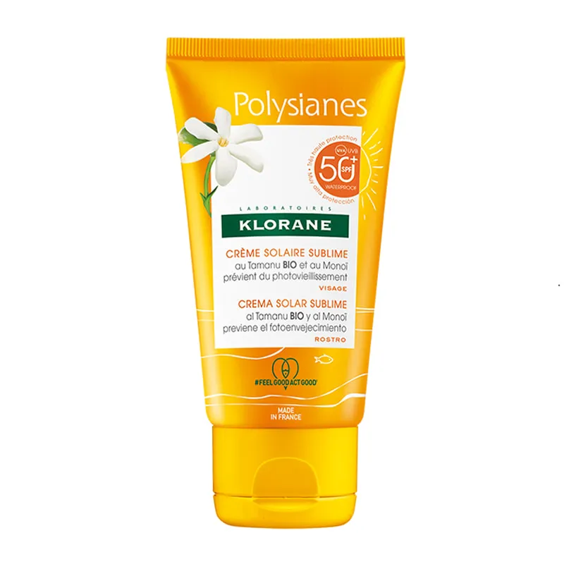 Polysianes Sunscreen Face Cream SPF50+ with Tamanu BIO & Monoi