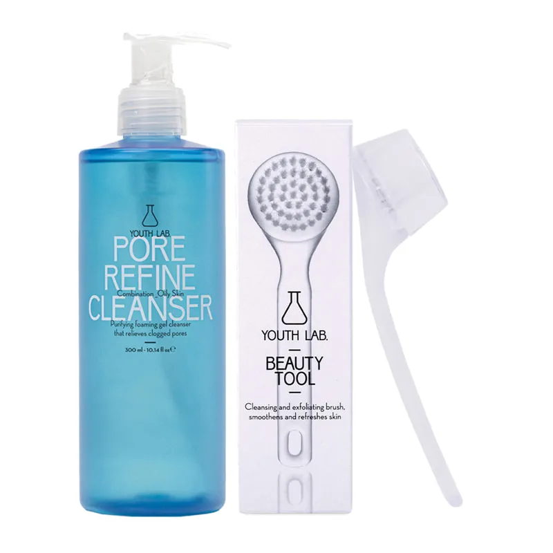 Pore Refine Cleanser Set With A Gift Beauty Tool