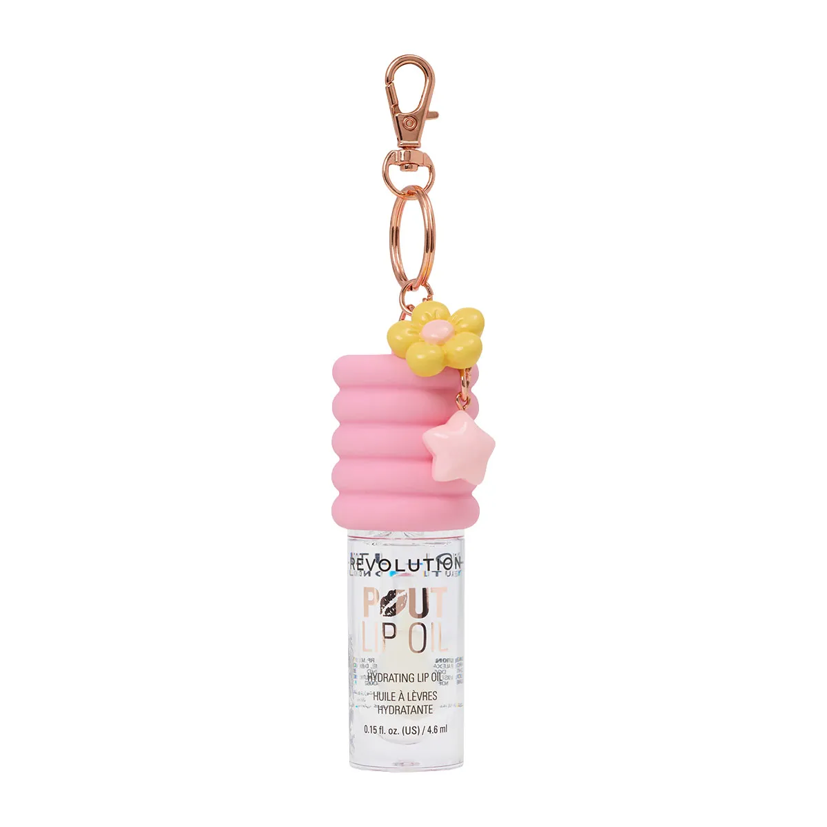 Pout Lip Oil Lychee Clear With Pink Charm