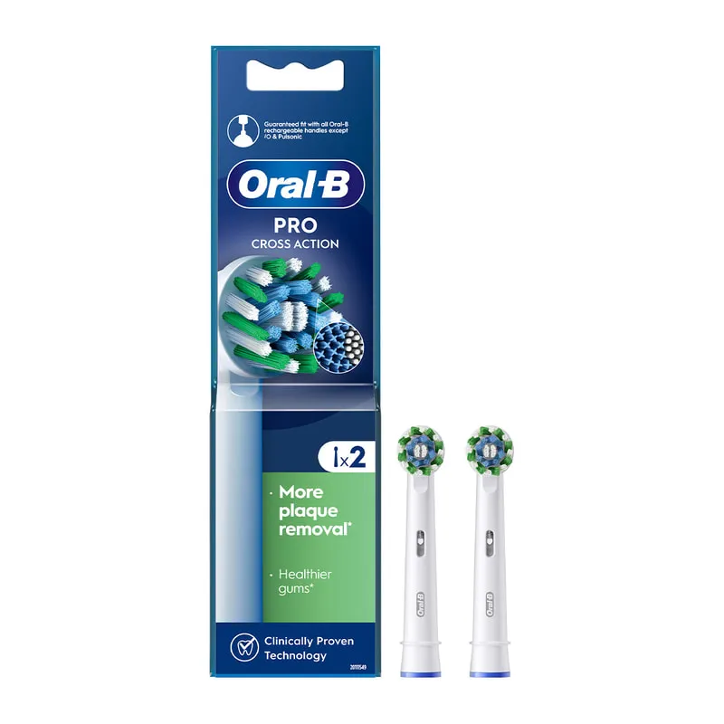 Pro Crossaction Brush Heads 2Ct