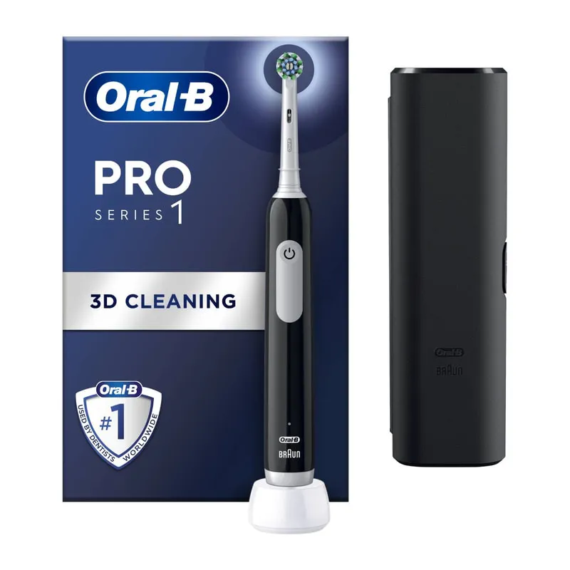 Pro Series 1 Electric Toothbrush Black with Travel Case