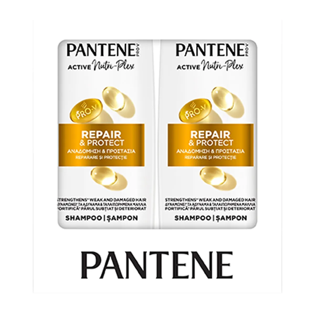 Pro-V Repair & Protect Shampoo Active Nutri-Plex Duo Pack