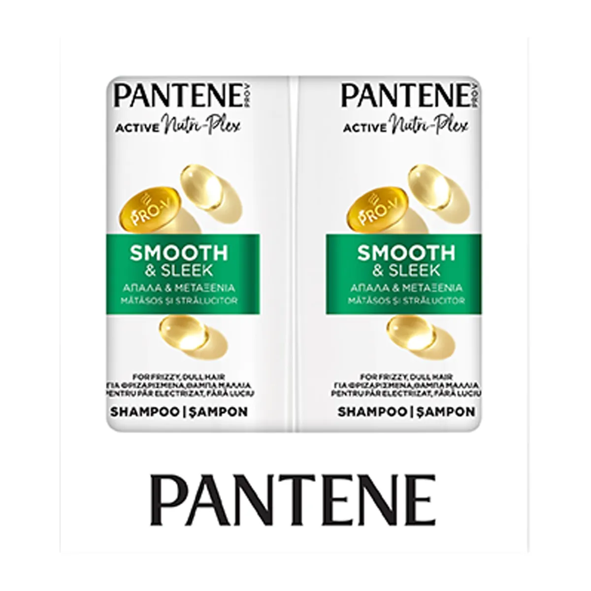 Pro-V Smooth & Sleek Shampoo Active Nutri-Plex Duo Pack